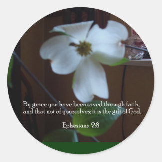 Gerettet Runder Aufkleber