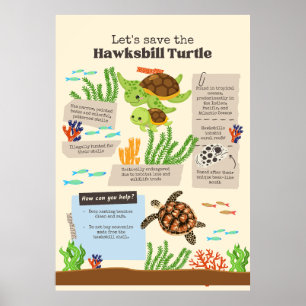 gerettet Schildkröte lass Poster