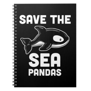 Gerettet Sea Pandas Orca Whale, Meeresbiologie Ges Notizblock