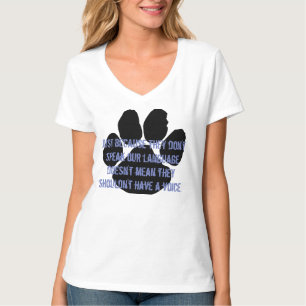 Gerettet - seien Sie ihr Stimmenc$v-hals T - Shirt