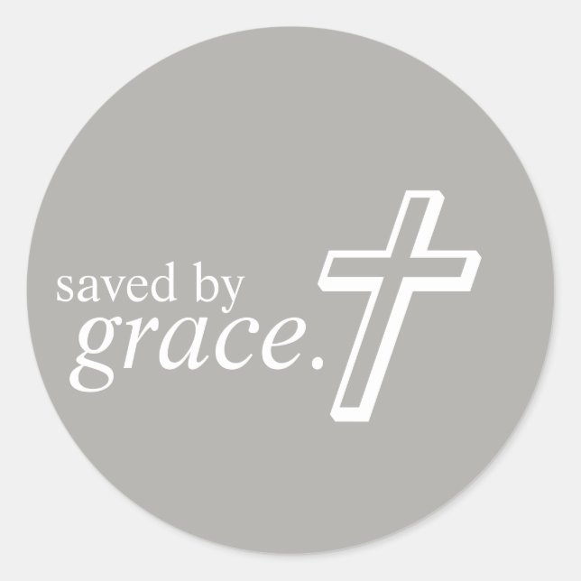 Gerettet von Grace. ✞ | Aufkleber (Vorderseite)