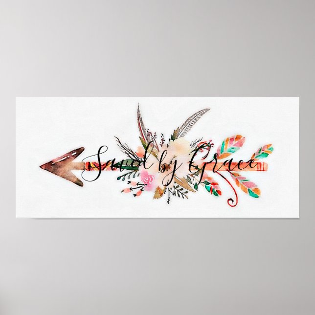 Gerettet von Grace Blumenpfeifenplakat Poster (Vorne)