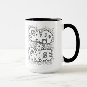 Gerettet von Grace, Boho, Hippie, Kaffee Tasse