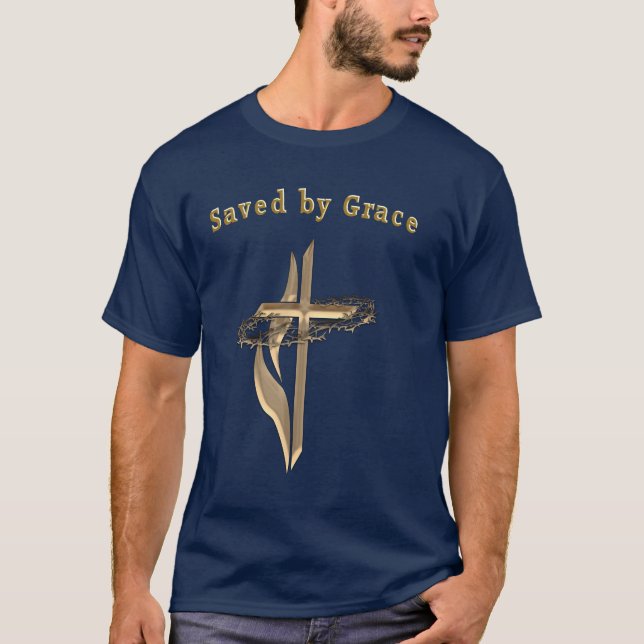Gerettet von Grace T-Shirt (Vorderseite)