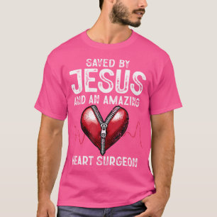 Gerettet von Jesus und einem Phantastischen Herzch T-Shirt