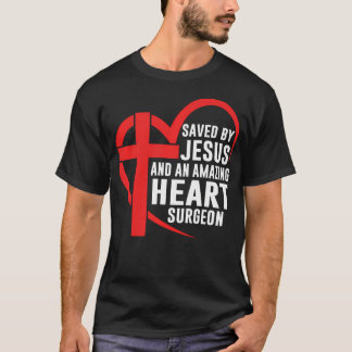 Gerettet von Jesus und einem Phantastischen Herzch T-Shirt