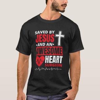 Gerettet von Jesus und einem Phantastischen Herzch T-Shirt