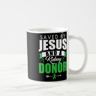 Gerettet von Jesus und einer Organtransplantation Kaffeetasse