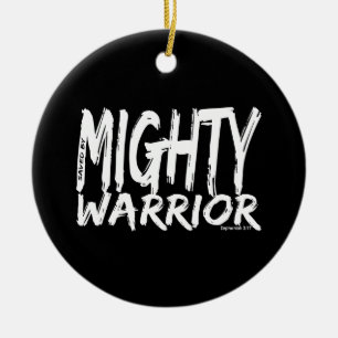 Gerettet von Mighty Warrior Keramikornament