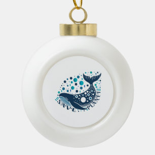 Gerettet Walkunstwerk zur Sensibilisierung der Öko Keramik Kugel-Ornament