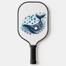 Gerettet Walkunstwerk zur Sensibilisierung der Öko Pickleball Schläger