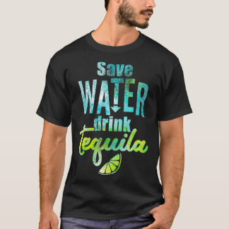 Gerettet Wasser trinken Tequila T-Shirt