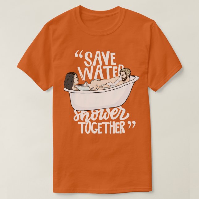 Gerettet Wasserdusche T-Shirt (Design vorne)