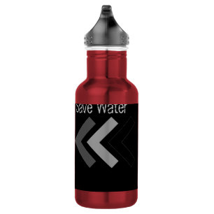 Gerettet Wassertext Edelstahlflasche