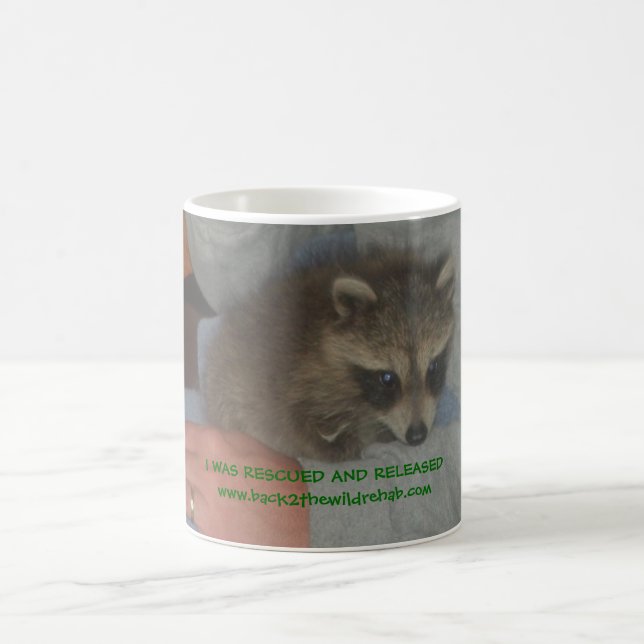 gerettete Baby Raccoon-Tasse Kaffeetasse (Mittel)