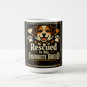 Gerettete Tiere sind meine Lieblingsrasse – Adopti Kaffeetasse