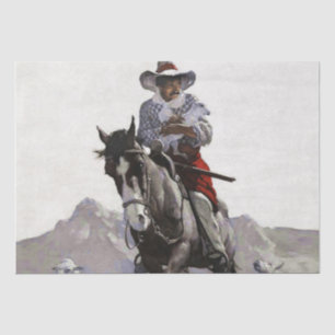 Gerettete westliche Kunst von NC Wyeth Seidenpapier