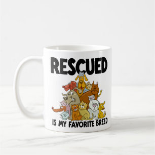 Geretteter Hund und Katze ist meine Lieblingsrasse Kaffeetasse