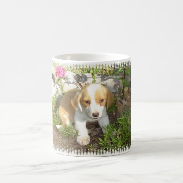 geretteter Welpe Kaffeetasse (Mittel)