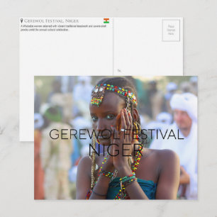 Gerewol-Festival, Niger Reise-Postkarte Postkarte