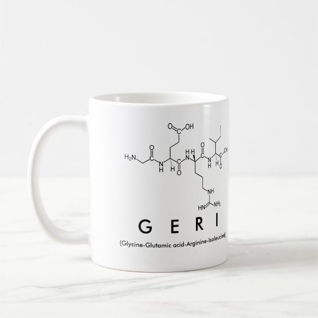 Geri-Peptidname-Tasse Kaffeetasse (Links)