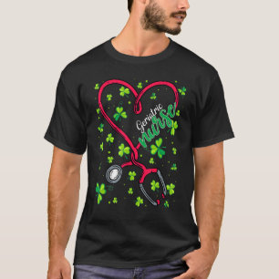 Geriatric Nurse St Patricks Day Liebe Stethoscope T-Shirt