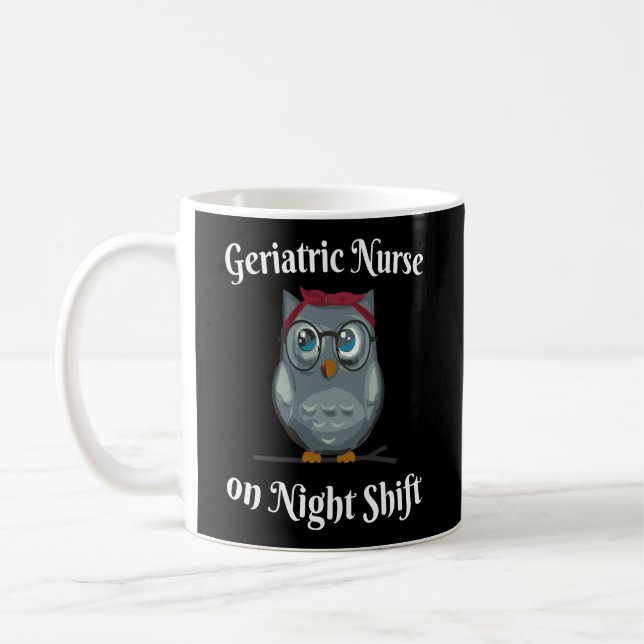 Geriatrische Krankenpflege - Nachtpflege Kaffeetasse (Links)