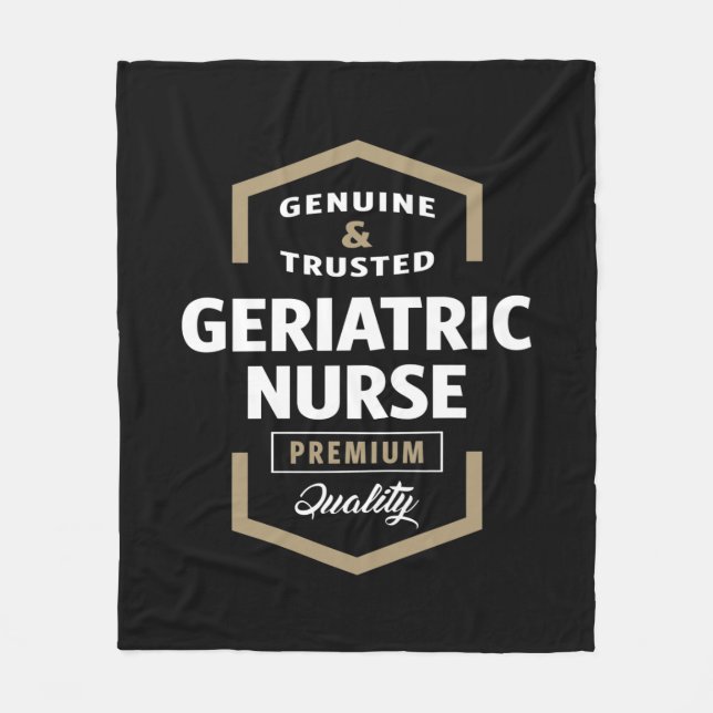 Geriatrische Krankenschwester | Geschenkideen Fleecedecke (Vorderseite)