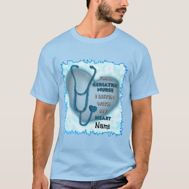 Geriatrische Krankenschwester T-Shirt (Vorderseite)