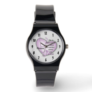 Geriatrische lila Herzkrankheit Armbanduhr