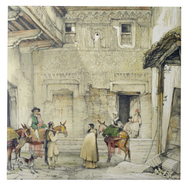 Gericht der Moschee (Patio de la Mesquita), von ' Fliese (Vorderseite)