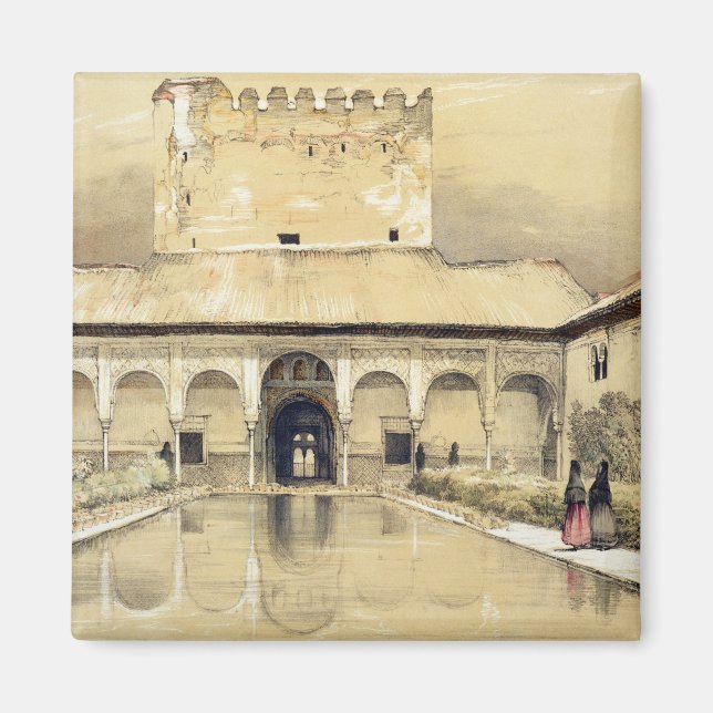 Gericht der Myrten (Patio de los Arrayanes) und Magnet (Vorne)