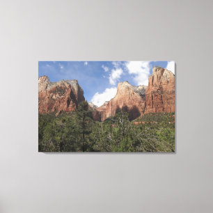 Gericht der Patriarchen II im Zion-Nationalpark Leinwanddruck