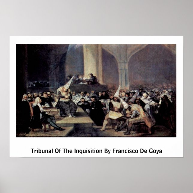 Gericht für die Inquisition durch Francisco de Goy Poster (Vorne)