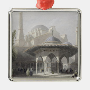 Gericht und Brunnen von St. Sophia, Istanbul, Ornament Aus Metall