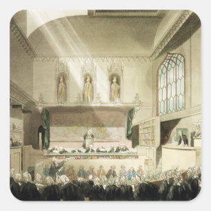 Gericht von Bench Königs, Westminster Hall Quadratischer Aufkleber