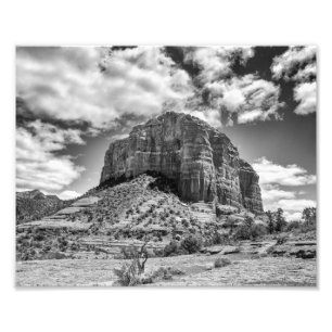 GerichtButte - Schwarzes u. des Weiß- Foto-Druck Fotodruck