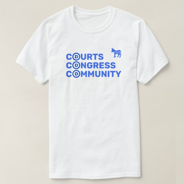 Gerichte, Kongresse, T - Shirt (Design vorne)