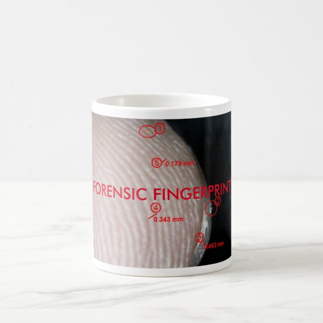 GERICHTLICHER FINGERABDRUCK-VERWANDELNDE TASSE (Mittel)