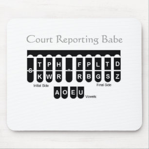 Gerichts-Berichts-Baby Mousepad