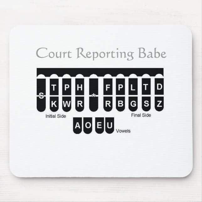 Gerichts-Berichts-Baby Mousepad (Vorne)