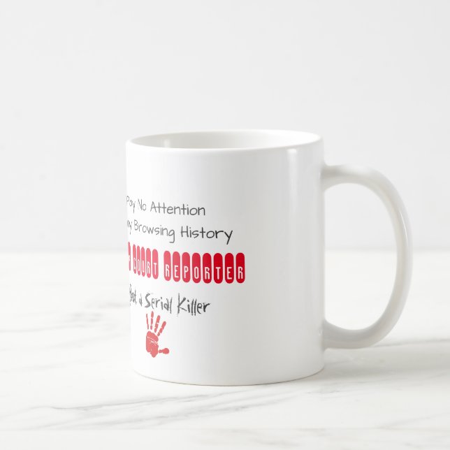 Gerichts-Reporter-GrasengeschichtsTasse Kaffeetasse (Rechts)