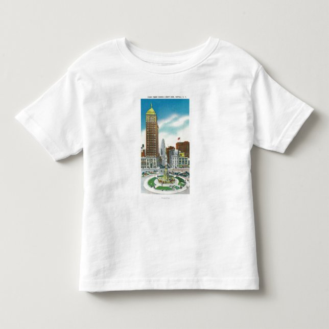 Gerichts-Straßen-Ansicht von Freiheits-Bank Gbd Kleinkind T-shirt (Vorderseite)