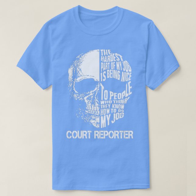 Gerichtsberichterstatter T-Shirt (Design vorne)