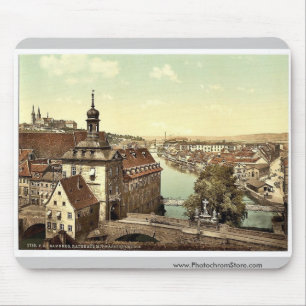 Gerichtsgebäude, Bamberg, Bayern, Deutschland Vint Mousepad