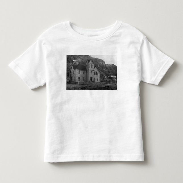 Gerichtsgebäude in Skagway, Alaska-Fotografie Kleinkind T-shirt (Vorderseite)