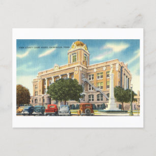 Gerichtsgebäude von Cook County in Gainesville, Te Postkarte