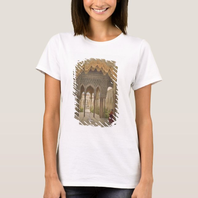Gerichtshof der Löwen, Alhambra, Granada, 185 T-Shirt (Vorderseite)