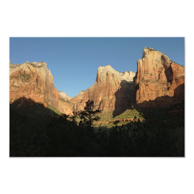 Gerichtshof der Patriarchen I im Zion-Nationalpark Fotodruck (Vorne)