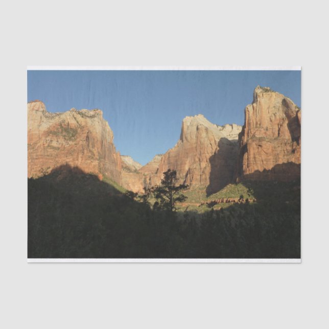 Gerichtshof der Patriarchen I im Zion-Nationalpark Seidenpapier (Vorderseite)